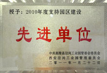 2010年度支持園區(qū)建設(shè)單位